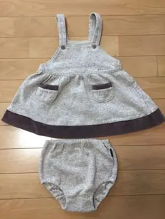 コムサイズム ジャンパースカート ワンピース カバーパンツ付き 80サイズ