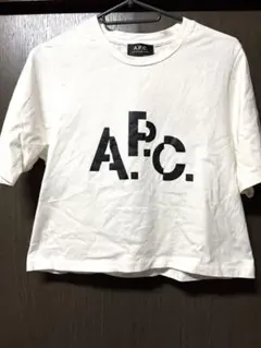 タイムセール中 A.P.C. ロゴプリントTシャツ ホワイト Sサイズ - メルカリ