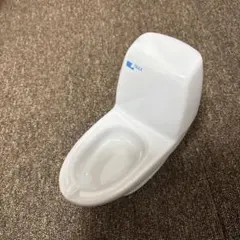 INAX 陶器製 ミニチュア　便器型灰皿（ブルーグレー）のサムネイル