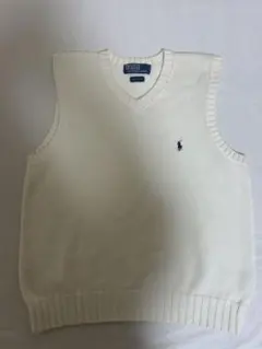 Polo by Ralph Lauren ホワイト Vネック ベスト