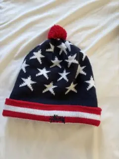 かつきくん着用Stussy ストライプニット帽 ポンポン付き STUSSY（ステューシー） ニット帽 STUSSY Striped Pom ( stussy beanie