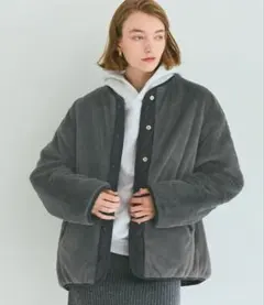 リバーシブルキルティングブルゾン Mサイズ