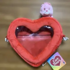 ケアベアマスコットつきショルダーバッグ　ハート