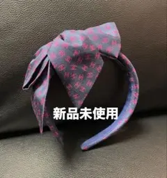CHANEL カチューシャ　リボン　ピンク　ネイビー　新品　未使用　シャネル