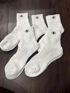 Champion ホワイトソックス 5足セット
