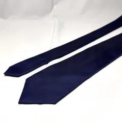 美品☆ネイビー☆ネクタイ☆シルク☆日本製☆ソリッド☆紺色☆青系☆818