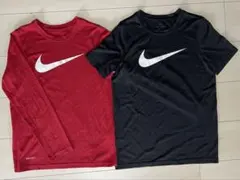 ⭐︎NIKE DRI-FIT 赤黒 Tシャツセット 140㎝⭐︎