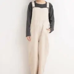 サマンサモスモス ウール混ツイルサロペット