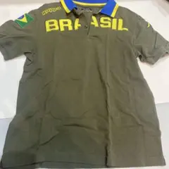 Kappa ポロシャツ BRASIL カーキ M
