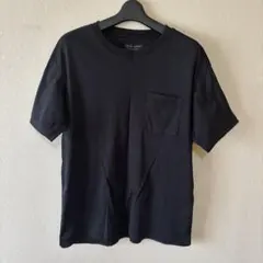 バナナリパブリック Tシャツ 半袖 ブラック 無地 綿 ポケット Sサイズのサムネイル