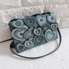 美品 COACH フォルドオーバー ウィズハート 2way ショルダーバッグ 