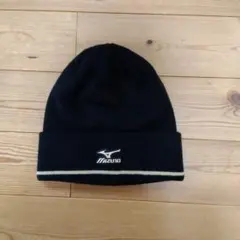 MIZUNO ニット帽 ビーニー ブラックのサムネイル
