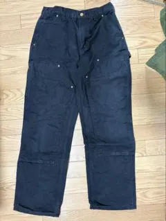 00s USA製 Carhartt ダブルニー ブラック 33×30 - メルカリ