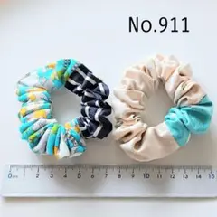 911 얇은 스크런치 2개 세트
