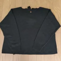 クルーネックセーター 黒