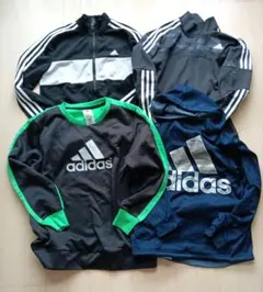 アディダス　160センチ　パーカー　ジッパー　ジャージ　スウェット　4点セット