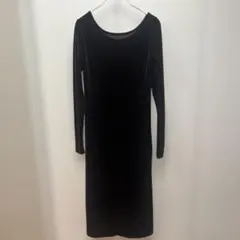 本日お値下げフリークスストア　ベロア ロング ワンピース