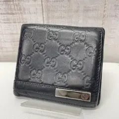 Ｏ*Ｇ様 GUCCI ブラックレザー 二つ折り財布