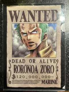 ONE PIECE ロロノア・ゾロ ゾロ クリアファイル 未使用 ワンピース ロロノア・ゾロクリアファイルcoopオリジナル - メルカリ