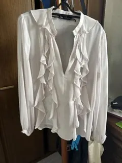 ZARA シフォンブラウス