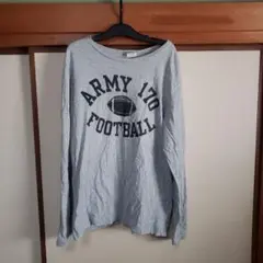 Champion ARMY 170 FOOTBALL 長袖Tシャツ L