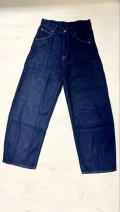 バギーカーブジーンズ UNIQLO ユニクロ　25インチ　ネイビー