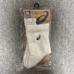 asics バレーボール ソックス Mサイズ ホワイト　新品未使用のサムネイル