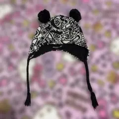 ヒスミニ ニット帽 耳付き