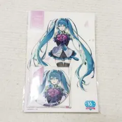 初音ミク 缶バッジ ニコニコ動画と初音ミクのキセキ ポストカード セット