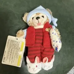 新品未使用 ダッフィー ぬいぐるみバッジ アンコールコレクション