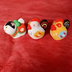 中川政七商店 招福干支みくじ 酉（2種）＆ 福招き猫みくじ（犬張子）3体セットのサムネイル