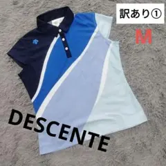 美品だけど裏訳あり✵DESCENTE GOLFシャツ♡M　ゴルフスポーツ テニスのサムネイル