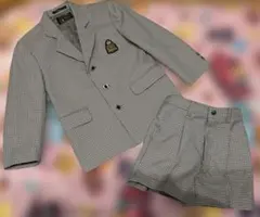 NEW ROYAL セレモニースーツ130上下セット男の子　千鳥格子