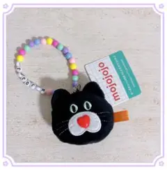 mojojojo ビーズチェーン付きフェイスマスコット3 rora 黒猫