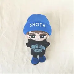 すのチル　チルぬい　服　黒カレッジパーカー　青