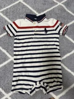 Ralph Lauren ストライプロンパース 3