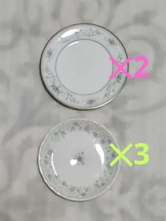 花柄装飾の陶磁器皿セット　ノリタケ　太皿豊