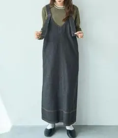 mil ミル　デニムジャンスカ ワンピース
