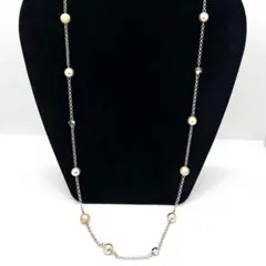 美品✨アンテプリマ ネックレス ロング フェイクパール ビーズ ストーン