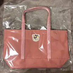 ⭐︎新品未使用　オールドテディガール　ワッペントートバッグ　ピンク　LL