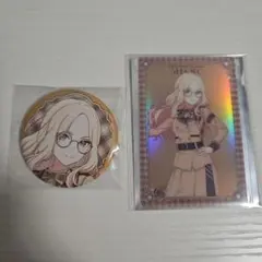 学マス 伊勢丹 立川 めがねラテコーデ 十王星南 オーロラカード 缶バッジ