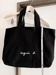 agnès b. ブラック トートバッグ　あにえすべー
