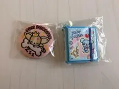ナルミヤキャラクターズ シールブック ポンポネット　刺繍缶バッジ