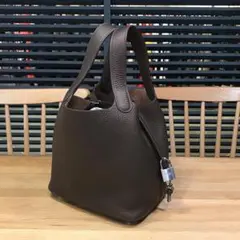 HERMES ピコタン18 エベンヌ トリオン ゴールド金具 g刻印 - メルカリ