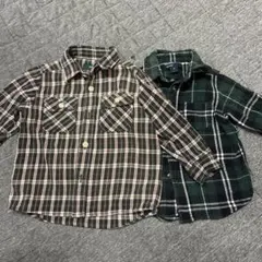 GAP SHIPS チェック柄 長袖シャツ 90サイズ