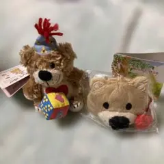 【未使用】スージズーブーフ振動ぬいぐるみバックチャーム&顔型ミニ財布 2個セット