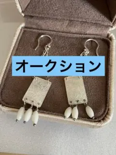 a*o様 初期 agete SV アカンサス・モリス 白蝶貝 フック ピアス