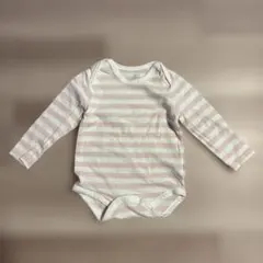 ストライプ柄ロンパース 70-80