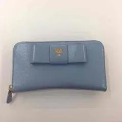 最終値下げ 正規 PRADAリボン 長財布 美品