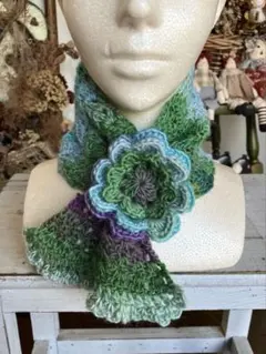 手編みマフラー ファッション小物